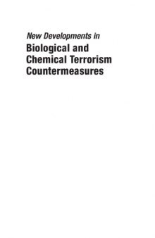 New developments in biological and chemical terrorism countermeasures