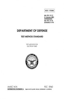 Vacuum Tube Test Method Standards - US DOD