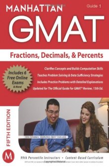 Manhattan GMAT Strategy Guide 1 : Fractions, Decimals, & Percents