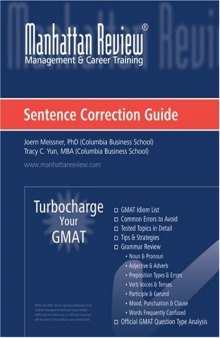 Manhattan Review Turbocharge Your GMAT Sentence Correction Guide