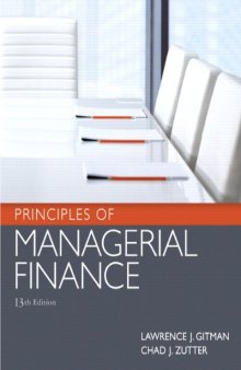 Principles of Managerial Finance (13th Edition)  
