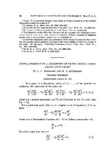 Displacements in a Geometry of Paths Which Carry Paths into Paths