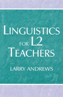 Linguistics for L2 teachers