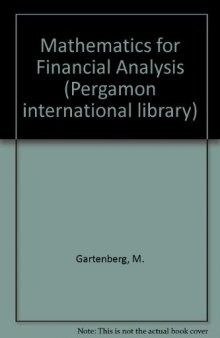 Mathematics for Financial Analysis