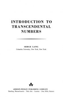 Introduction To Transcendental Numbers