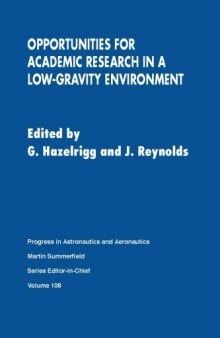 Opportunities for academic research in a low-gravity environment