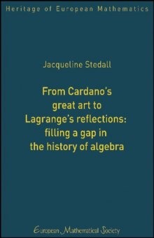 From Cardano's Great Art to Lagrange's Reflections: Filling a Gap in the History of Algebra (Heritage of European Mathematics)  