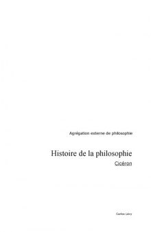 Histoire de la philosophie : Cicéron