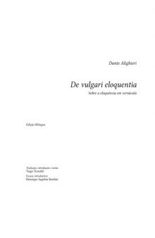De vulgari eloquentia (Brazilian Portuguese translation)