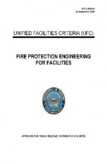 UFC 3-600-01, Fire Protection Engineering for Facilities