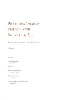 Protecting America's Freedom in the Information Age (A Report of the Markle Foundation Task Force)