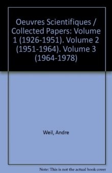 Oeuvres Scientifiques / Collected Papers: Volume 1 (1926-1951)