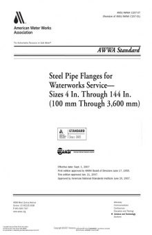 AWWA standard for steel pipe flanges for waterworks service-sizes 4 in. through 144 in