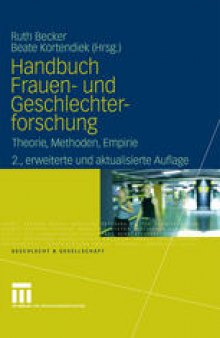 Handbuch Frauen- und Geschlechterforschung: Theorie, Methoden, Empirie