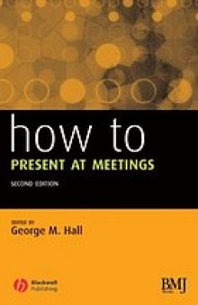 How to present at meetings