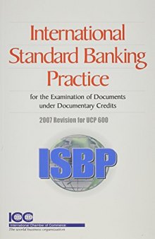 International Standard Banking Practice for the Examination of Documents Under UCP 600