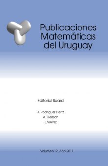 Publicaciones Matemáticas del Uruguay #12 (2011)