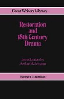 Restoration and 18th-Century Drama