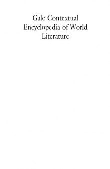Gale Contextual Encyclopedia of World Literature K-R