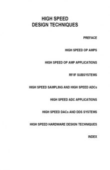 High-Speed Design Techniques (Seminar Series)