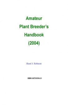 Amateur Plant Breeder’s Handbook (2004)