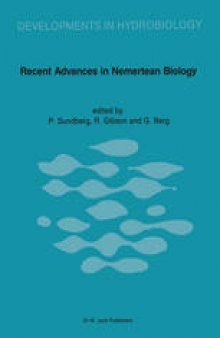 Recent Advances in Nemertean Biology: Proceedings of the Second International Meeting on Nemertean Biology, Tjarno Marine Biological Laboratory, August 11 – 15, 1986