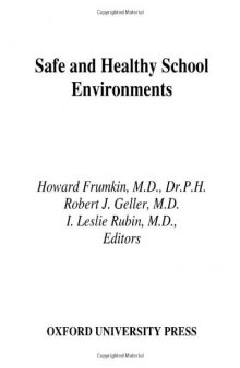 Safe and Healthy School Environments