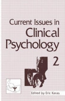 Current Issues in Clinical Psychology: Volume 2