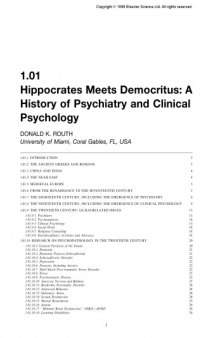 Comprehensive Clinical Psychology : 11-Volume Set