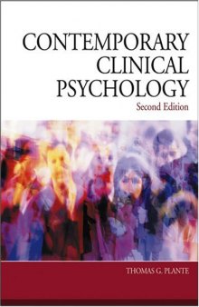 CONTEMPORARY CLINICAL PSYCHOLOGY