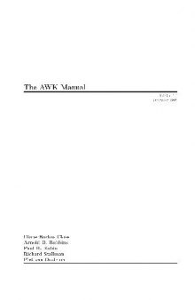 The AWK manual