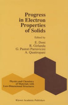 Progress in Electron Properties of Solids: Festschrift in honour of Franco Bassani