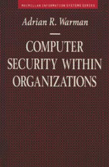 Computer Security Within Organizations