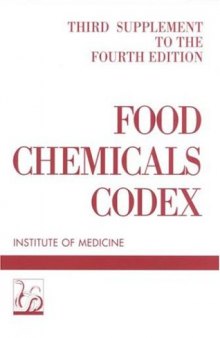 Food Chemicals Codex Supplement # 3