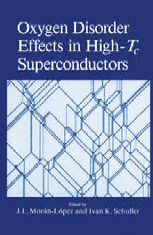 Oxygen Disorder Effects in High-T  c  Superconductors
