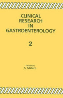 Clinical Research in Gastroenterology 2