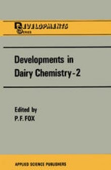 Developments in Dairy Chemistry—2: Lipids