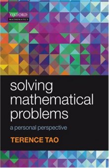 Solving Mathematical Problems: A Personal Perspective 