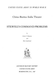 Stillwell's Command Problems [CBI]