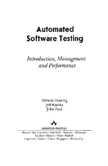 Автоматизированное тестирование программного обеспечения: Внедрение, управление и эксплуатация