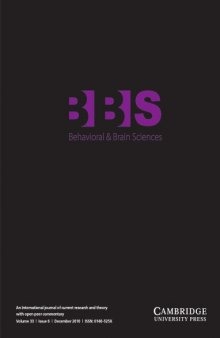 Behavioral and Brain Sciences, Volume 33, Issue 6, December 2010