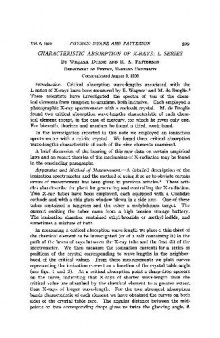 Characteristic Absorption of X-rays L. Series (1902)(en)(10s)