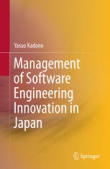 Management of Software Engineering Innovation in Japan