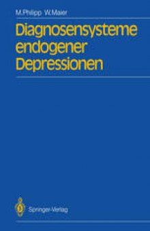 Diagnosensysteme endogener Depressionen
