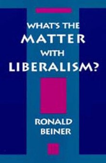 What's the Matter with Liberalism?