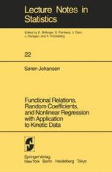 Functional Relations, Random Coefficients, and Nonlinear Regression with Application to Kinetic Data