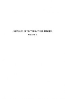 Methods of Mathematical Physics: Partial Differential Equations, Volume II