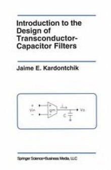 Introduction to the Design of Transconductor-Capacitor Filters