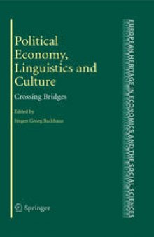 Political Economy, Linguistics and Culture: Crossing Bridges