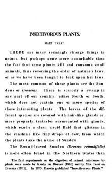 Insectivorous Plants chapter from Outlines of Lessons in Botany